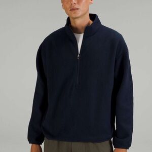Lululemon Fleece Half Zip Oversized Fit True Navy Mens Half / Quarter Zip Blue